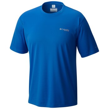 Columbia T-Shirt Heren, PFG Zero Rules Short Sleeve Blauw, 28FGUAMCO